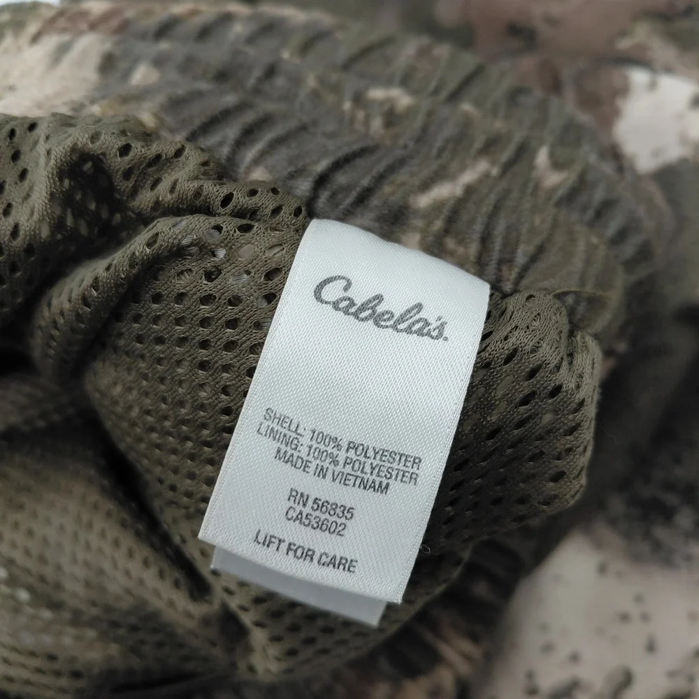 Cabelas Gore-Tex Hunting Pants Mens Medium Camo Waterproof M22PT042/R Camouflage